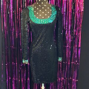 “AS IS” {Niteline} Vintage Sequin Dress